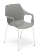Cocowith Arms 4-leg Grey White Frame