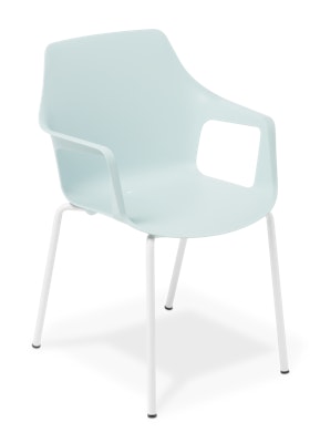 Cocowith Arms 4-leg Light Blue White Frame