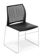 Net Chair Black Chrome Frame