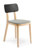 Polka Chair Seat Uph Blazer Surrey Natural Beech Frame